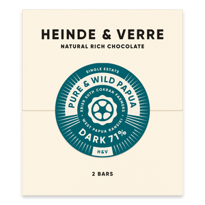 Heinde & Verre Pure Wild Papua 71% šokolaad