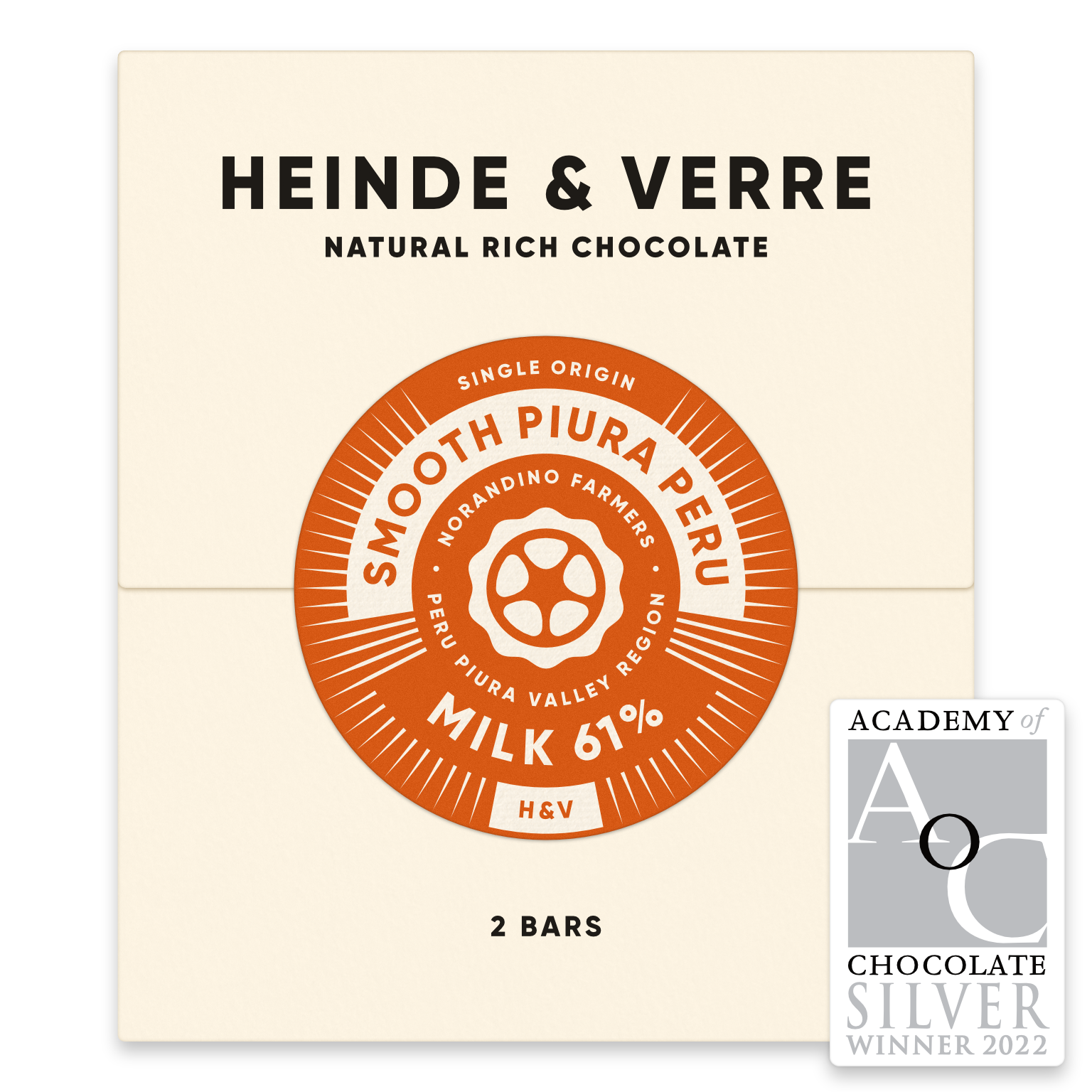 Heinde & Verre Smooth Piura Peru 61% šokolaad